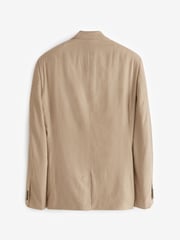 Neutral Slim Fit Linen Blend Blazer - Image 7 of 9