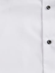 White Regular Fit Double Cuff Dress Shirt and Bow Tie Set - Image 6 of 6