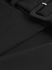 Black Tailored Belted Taper Trousers - Image 7 of 7