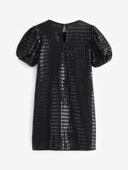 Black Sequin Sparkle Jersey Dress (3-16yrs) - Image 6 of 7