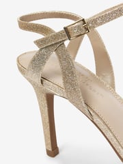 Shimmer Regular/Wide Fit Forever Comfort® Strappy Skinny Heel Sandals - Image 6 of 6