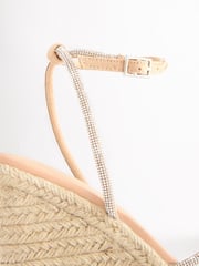 Nude Pink Forever Comfort® Bling Strap High Wedges - Image 8 of 9