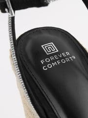 Black Forever Comfort® Bling Strap High Wedges - Image 5 of 5