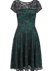 HotSquash Green Lace Fit And Flare Dress - Image 5 of 5