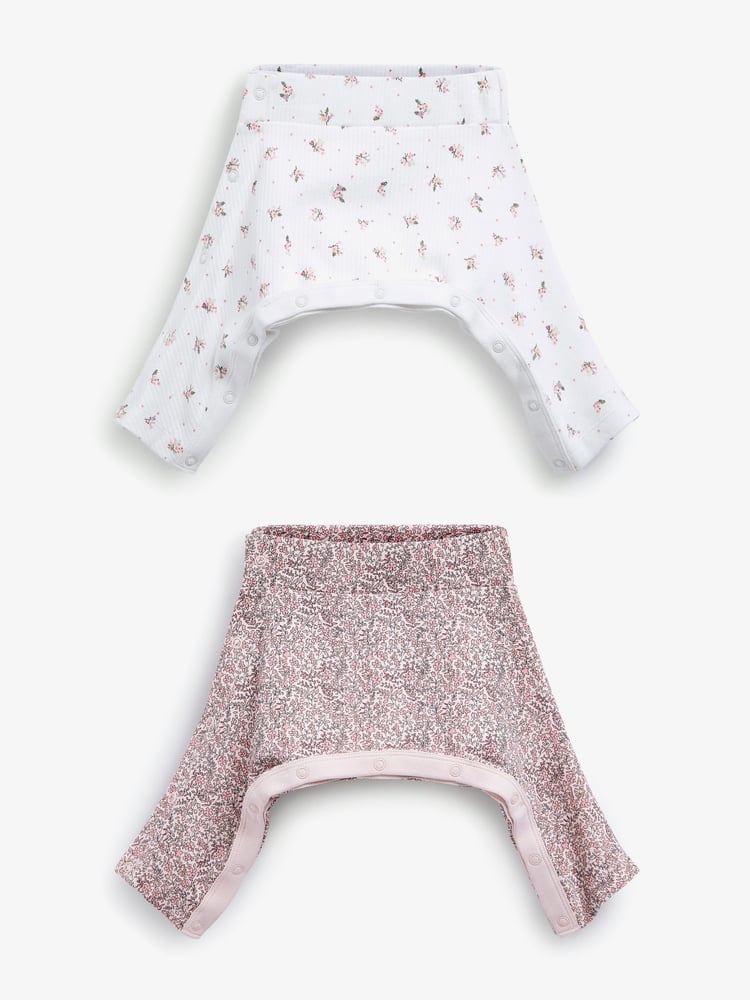 Pink Floral Baby 2 Pack Hip Dysplasia Leggings (0-3yrs) - Image 1 of 5