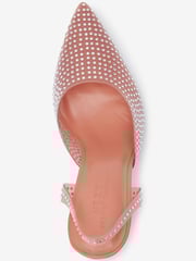 Nude Sparkle Forever Comfort® Vinyl 2 Part Heel Shoes - Image 4 of 5