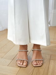 Nude Jewel Forever Comfort 2 Band Strappy Mules - Image 3 of 8