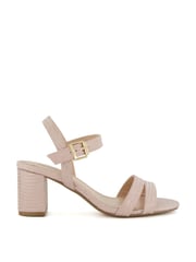 Dune London Gold Wide Fit Merisa Block Heel Sandals - Image 3 of 8