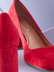 Red Forever Comfort® With Motionflex Square Toe Block Heel Shoes - Image 6 of 6