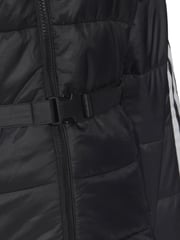 adidas Originals Black Curve Hooded Premium Long Slim Jacket - Image 6 of 6