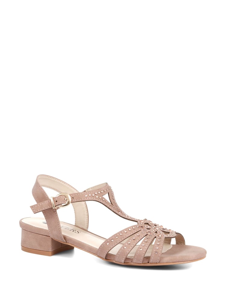 Pavers Nude T-Bar Sandals - Image 2 of 5