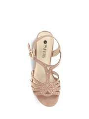 Pavers Nude T-Bar Sandals - Image 4 of 5