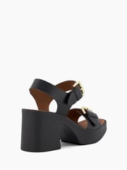 Dune London Black Jenies Buckle Platform Sandals - Image 5 of 6