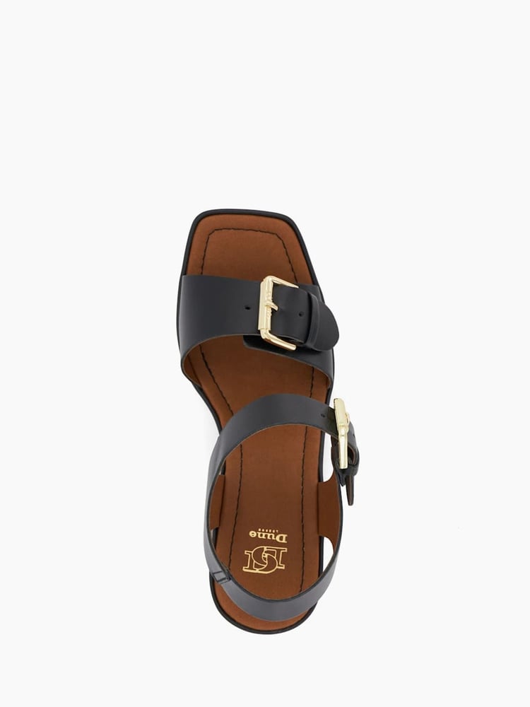 Dune London Black Jenies Buckle Platform Sandals - Image 6 of 6