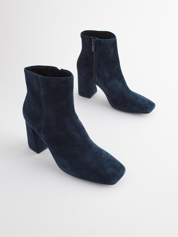 Navy Forever Comfort® With Motionflex Square Toe Ankle Boots - Image 1 of 5