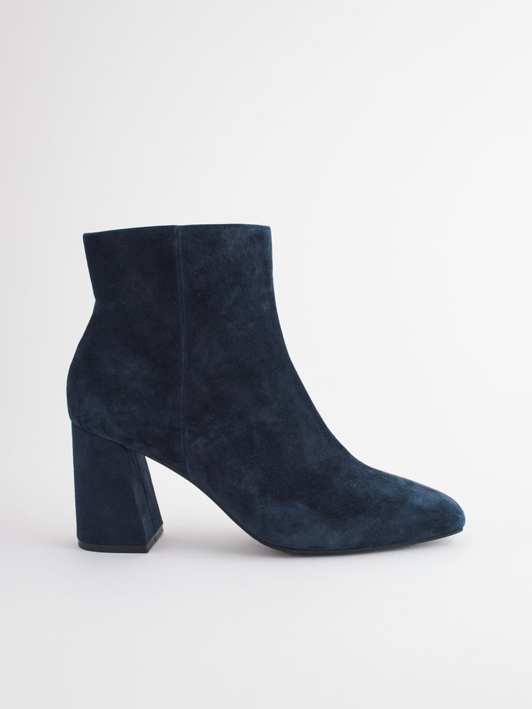 Navy Forever Comfort® With Motionflex Square Toe Ankle Boots - Image 2 of 5