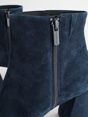 Navy Forever Comfort® With Motionflex Square Toe Ankle Boots - Image 5 of 5