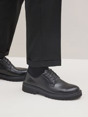 Black EDIT Chunky Derby Shoes - Image 1 of 6