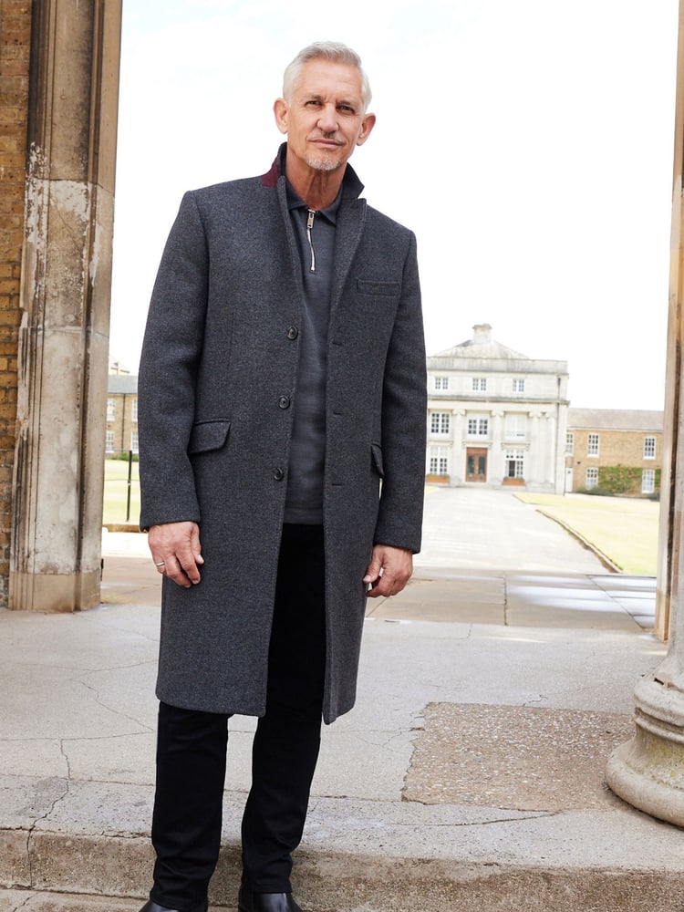 Grey Signature Italian Wool Rich Epsom Overcoat With Cashmere - Image 1 of 7