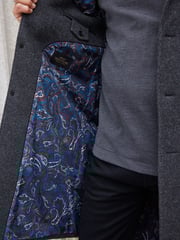 Grey Signature Italian Wool Rich Epsom Overcoat With Cashmere - Image 5 of 7