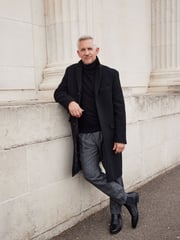 Black Signature Italian Wool Rich Epsom Overcoat With Cashmere - Image 1 of 6