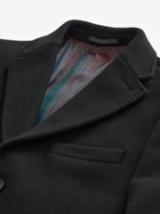 Black Signature Italian Wool Rich Epsom Overcoat With Cashmere - Image 6 of 6