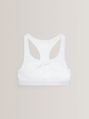 White 7 Pack Racer Back Crop Tops (5-16yrs) - Image 2 of 4