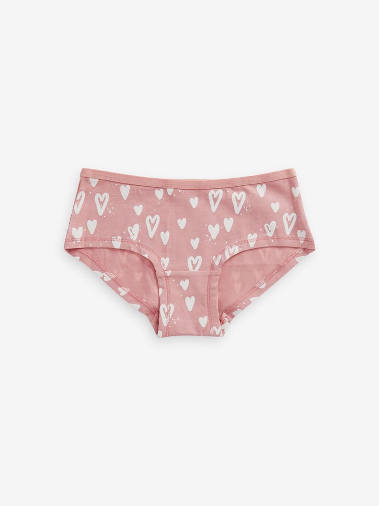 Pink/Cream Animal Print Hipster Briefs 7 Pack (2-16yrs) - Image 2 of 3