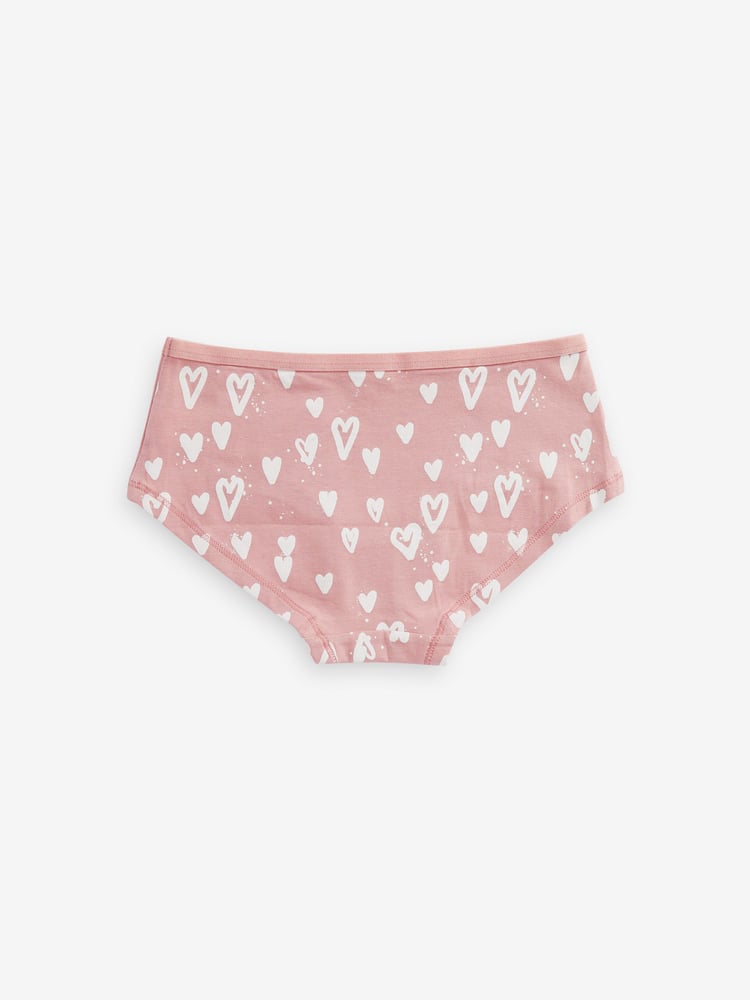 Pink/Cream Animal Print Hipster Briefs 7 Pack (2-16yrs) - Image 3 of 3