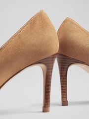 LK Bennett Floret Suede Pointed Toe Courts - Image 4 of 4