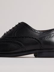 Ted Baker Black Formal Leather Amaiss Brogue Shoes - Image 4 of 5