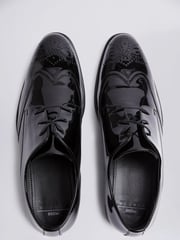 MOSS Black Kensington Patent Dress Brogues - Image 2 of 4