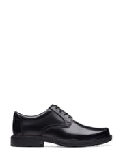 Clarks Black Standard Fit (G) Leather Kerton Lace Shoes - Image 1 of 7