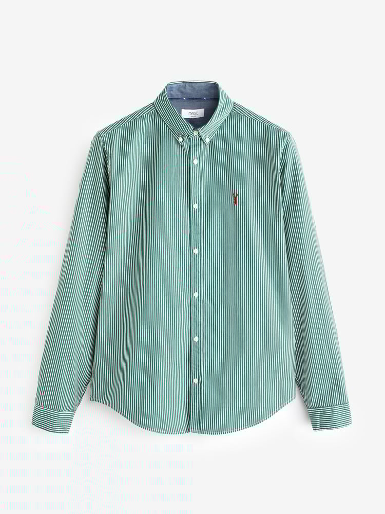 Green Stripe Long Sleeve Shirt - Image 6 of 6
