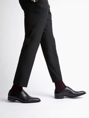 Dune London Black Standard Fit Secrecy Oxford Toe Cap Lace-Up Shoes - Image 1 of 6