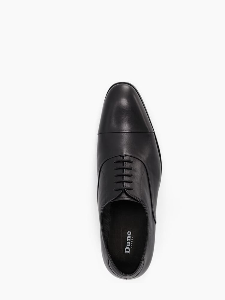 Dune London Black Standard Fit Secrecy Oxford Toe Cap Lace-Up Shoes - Image 6 of 6