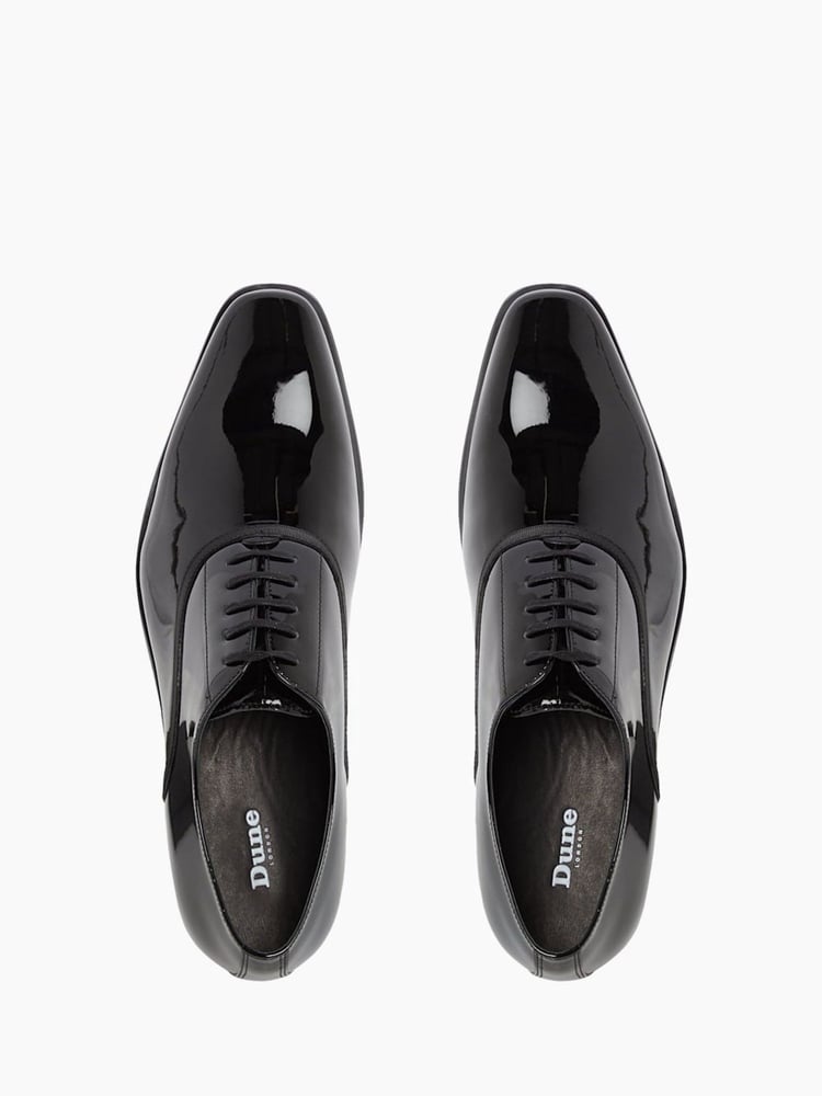 Dune London Black Swan Smart Patent Oxford Shoes - Image 7 of 7