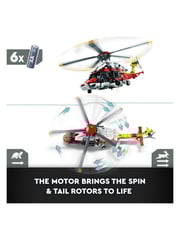 LEGO Technic Airbus H175 Rescue Helicopter Toy Model 42145 - Image 5 of 9