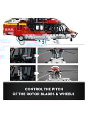LEGO Technic Airbus H175 Rescue Helicopter Toy Model 42145 - Image 7 of 9
