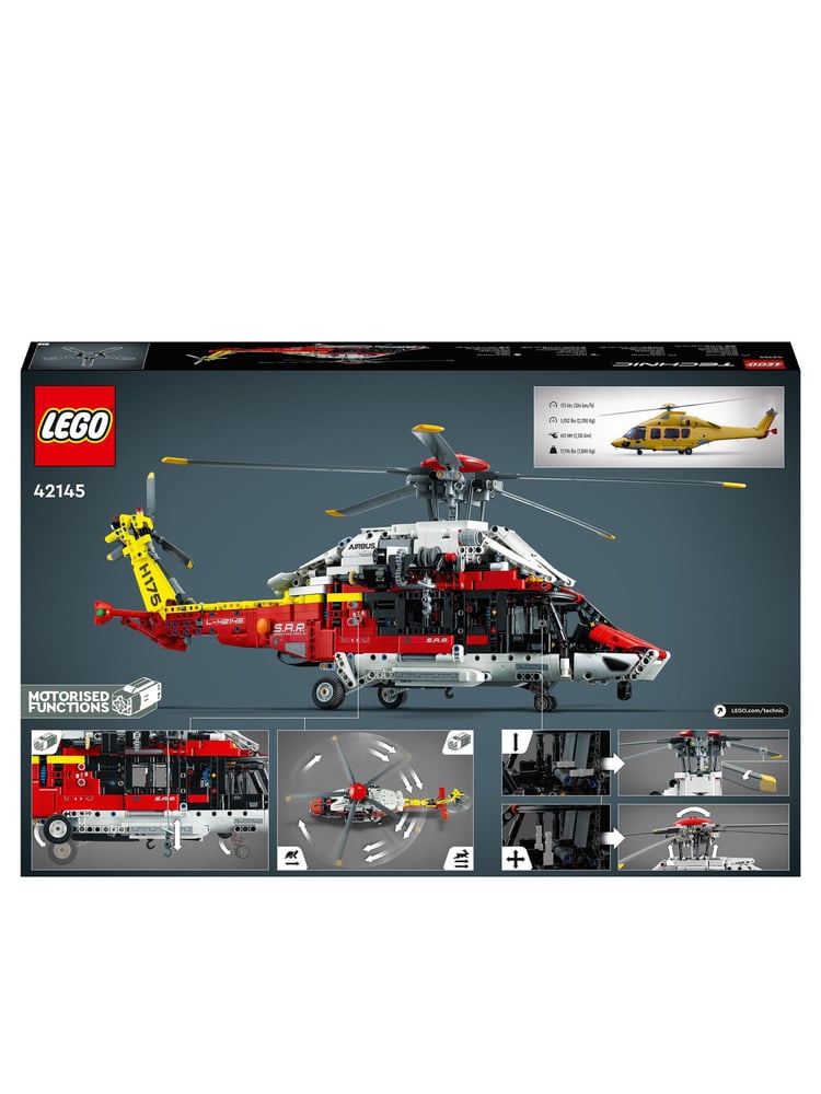 LEGO Technic Airbus H175 Rescue Helicopter Toy Model 42145 - Image 9 of 9