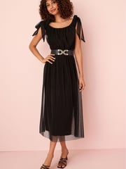 Black Bardot Maxi Dress - Image 2 of 5