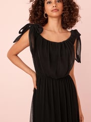 Black Bardot Maxi Dress - Image 3 of 5