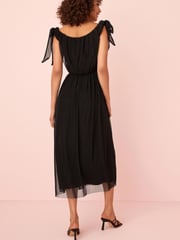 Black Bardot Maxi Dress - Image 4 of 5