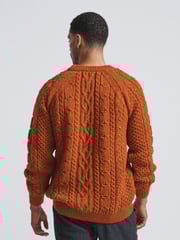Orange - Aubin – Westport Aran – Pullover aus Wolle mit Rundhalsausschnitt - Bild 3 von 4