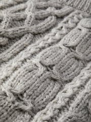 Grau - Aubin – Westport Aran – Pullover aus Wolle mit Rundhalsausschnitt - Bild 7 von 7