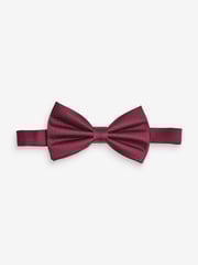 Rose Pink Textured Silk Bow Tie - Image 2 of 2