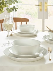 12 Piece White Garda Tapered Dinner Set - Image 1 of 5