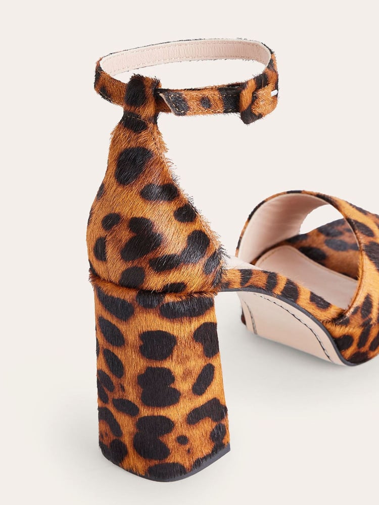 Boden Brown Heeled Platform Sandals - Image 4 of 4