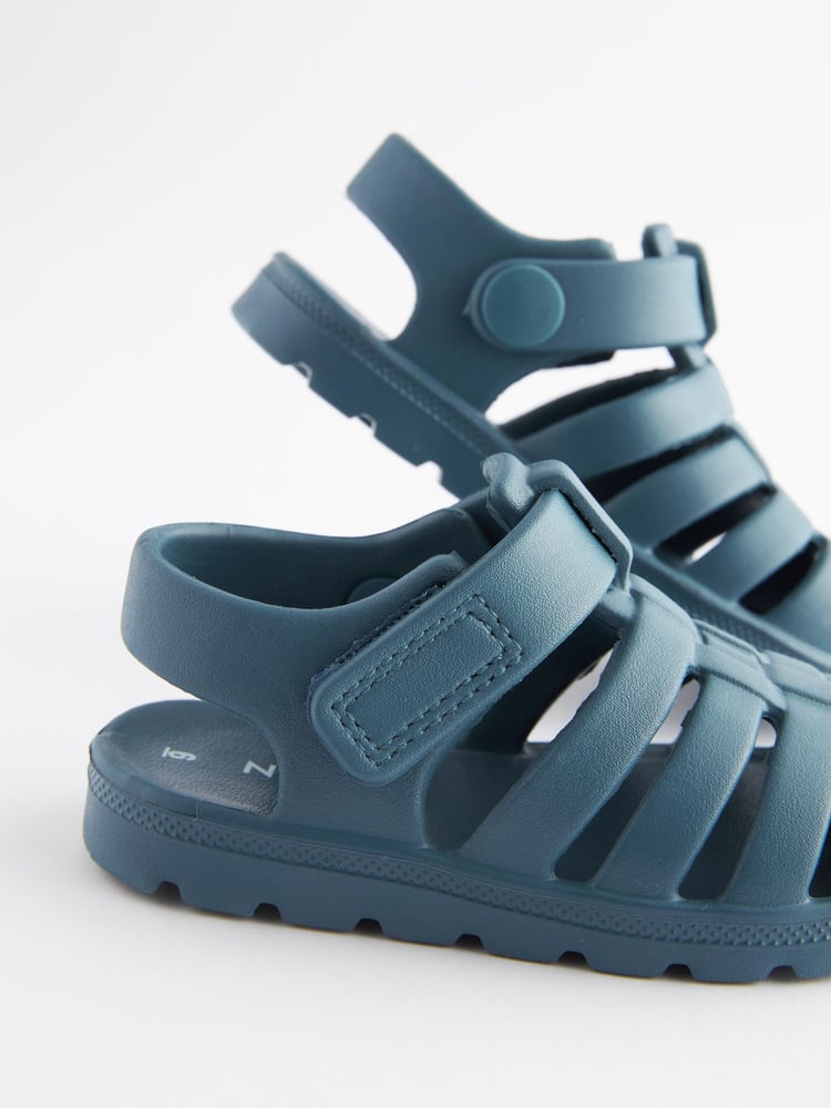 Petrolblau - Plastiksandalen mit Römersandalendesign - Bild 5 von 5 Petrolblau - Plastiksandalen mit Römersandalendesign - Bild 5 von 5