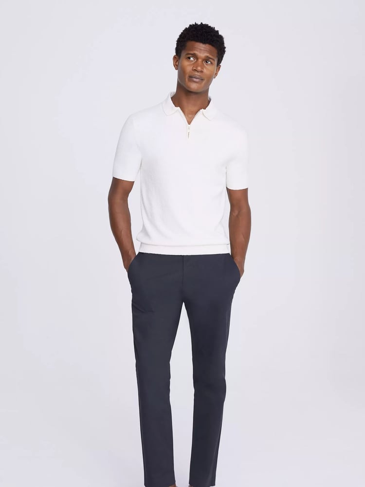 MOSS Blue Slim Chino Trousers - Image 2 of 3